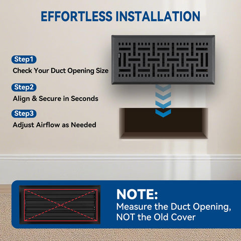 Ventyun decorative pattern vent cover enhances room aesthetics