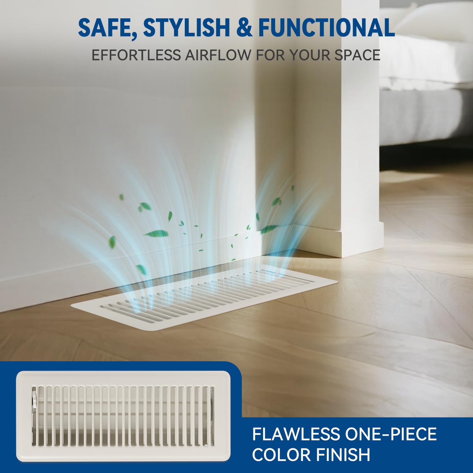 Ventyun curved-edge safety design protects feet and furniture in busy homes.