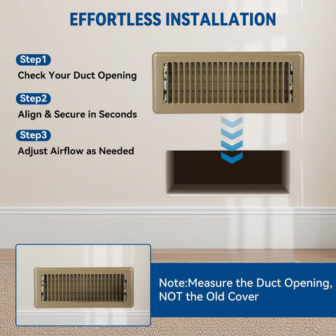 Ventyun high-heat tolerant vent cover fits heating and cooling systems.