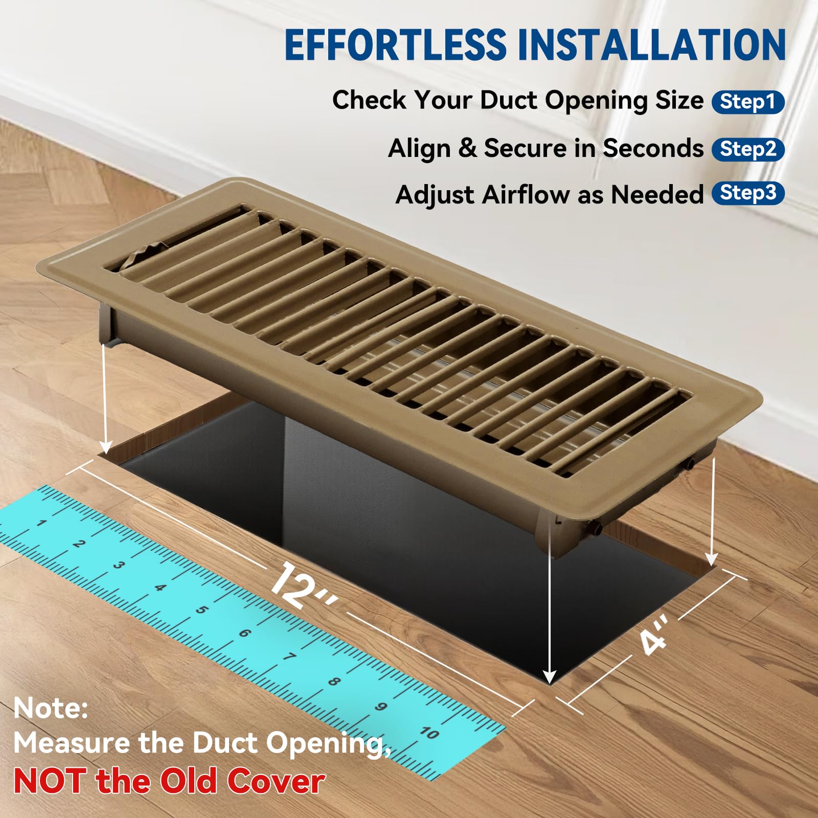 Ventyun durable powder-coated metal vent cover highlights long-lasting finish