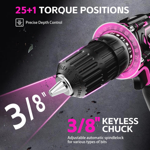 VENUSTEK drill with 2-speed control for versatile tasks
