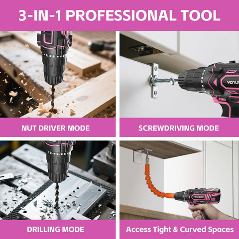 VENUSTEK lightweight, comfortable grip for extended use