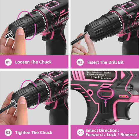 VENUSTEK pro-kit includes drill, battery, charger and accessories