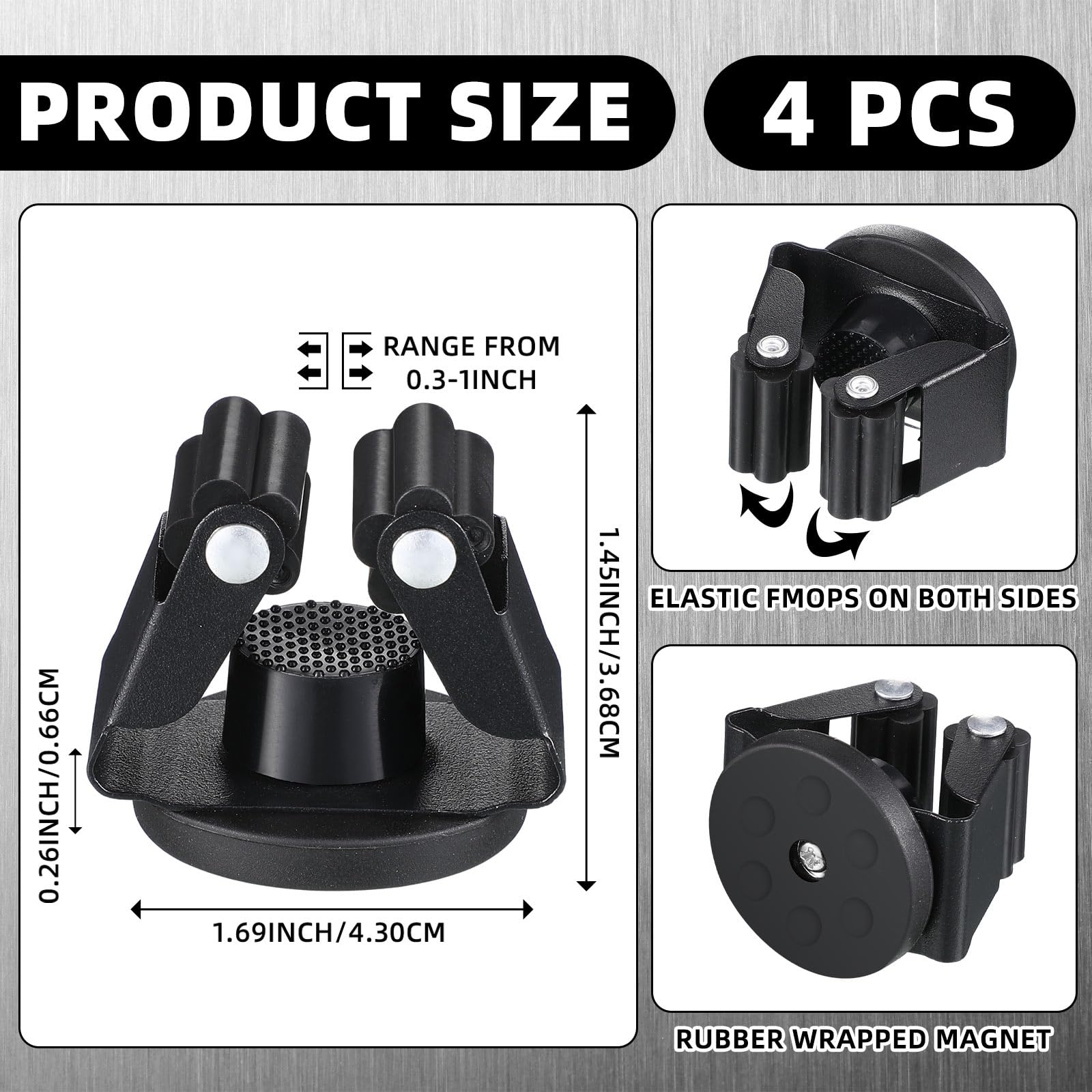 Vercraft anti-slip magnet base prevents tools from sliding.