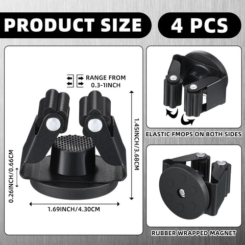 Vercraft anti-slip magnet base prevents tools from sliding.