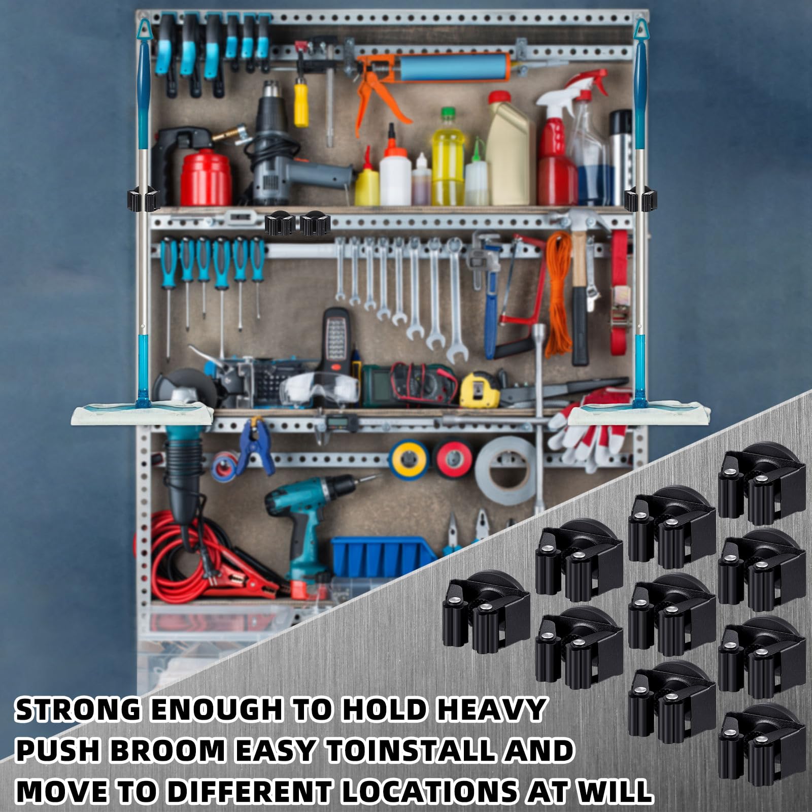 Vercraft compact 10-piece set keeps cleaning tools organized.