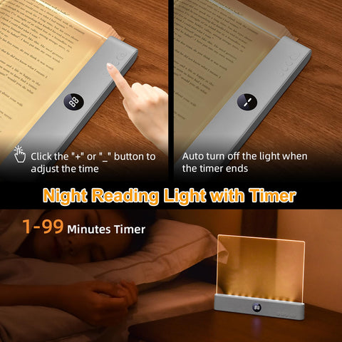Verdzo Book Light 1200mAh battery supports long reading sessions.