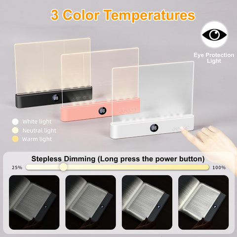 Verdzo Book Light timer function enables auto-off for bedtime reading.