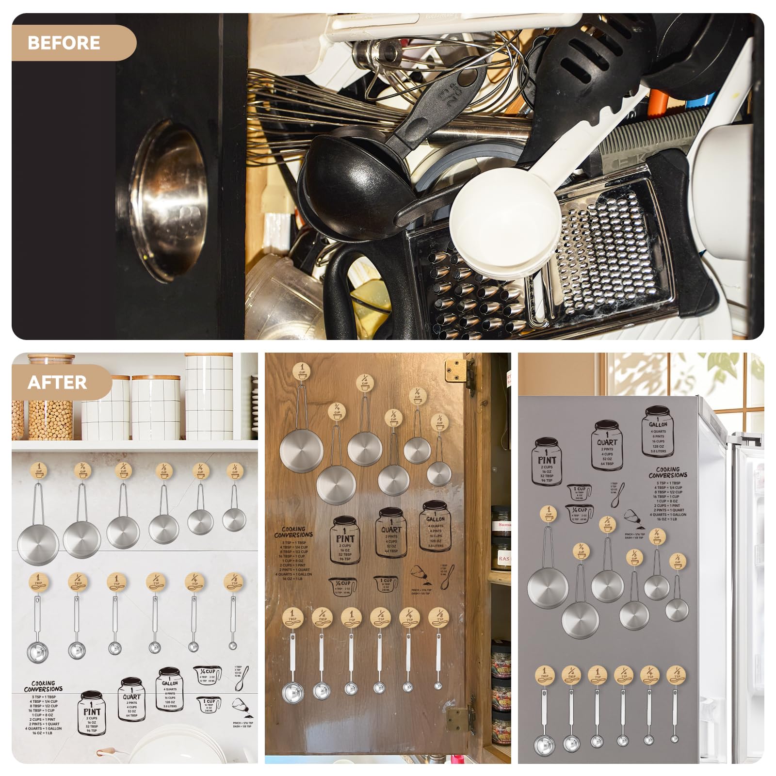 Verigud 12-hook and 6-sticker pack improves organized storage