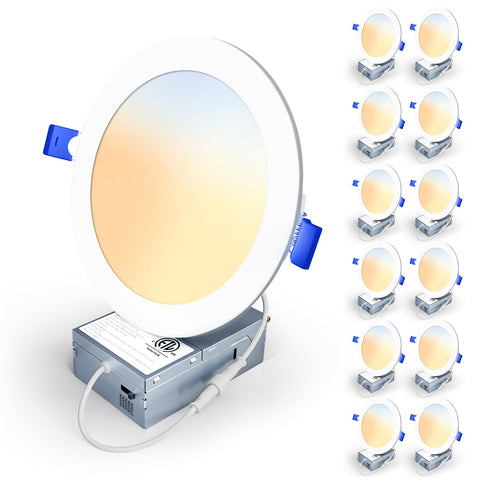 Veriligt 6-inch LED recessed light kit provides bright, energy-efficient ceiling illumination.