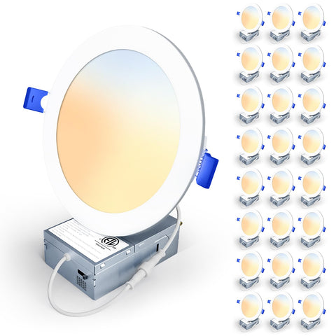 Veriligt 6-inch 5CCT recessed light with dimmable range for customizable ambiance.