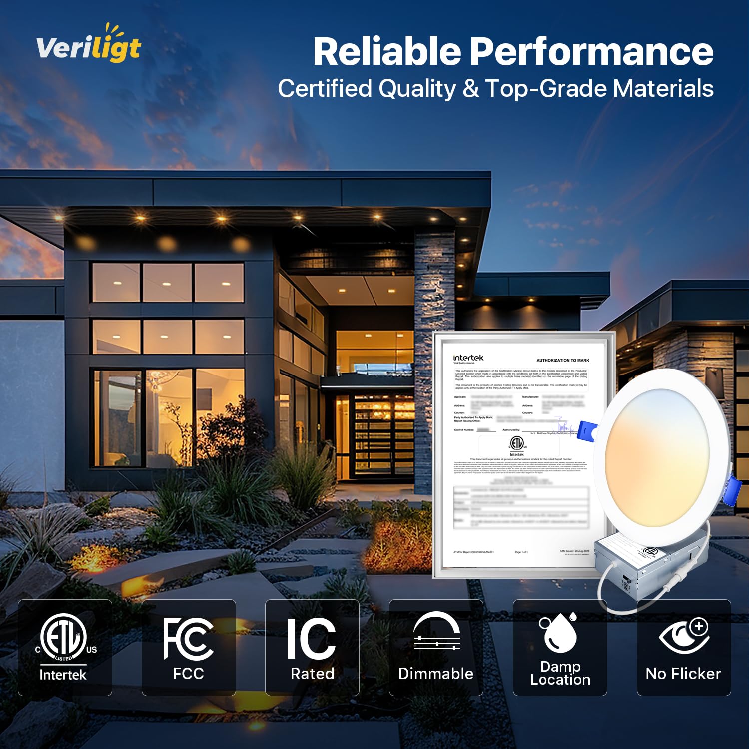 Veriligt easy-install hole template for quick ceiling cuts