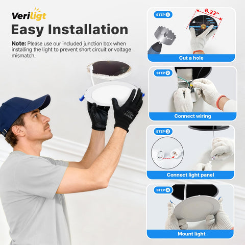 Veriligt easy-install recessed light simplifies retrofit and new builds.