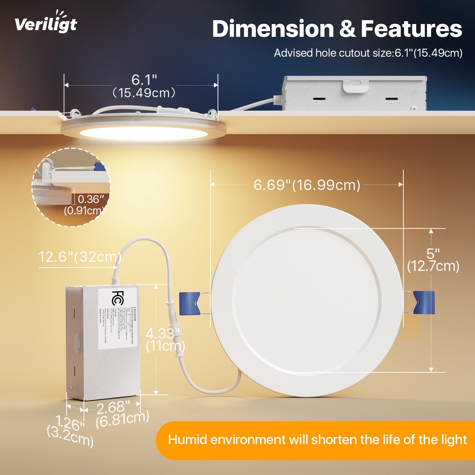 Veriligt energy-efficient performance with ETL and FCC certification.