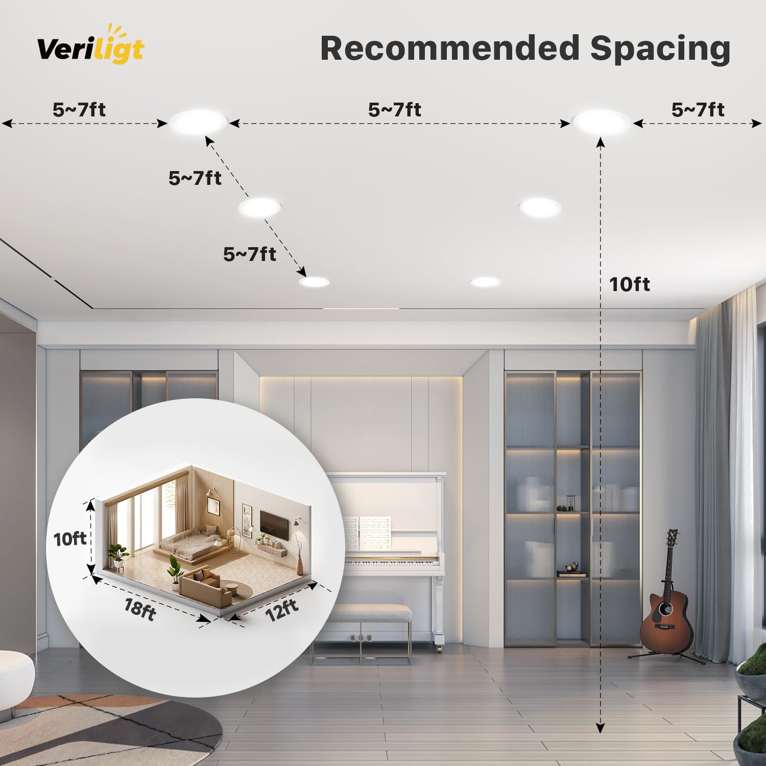 Veriligt selectable temperature kit offers flexible daylight to warm ambiance.