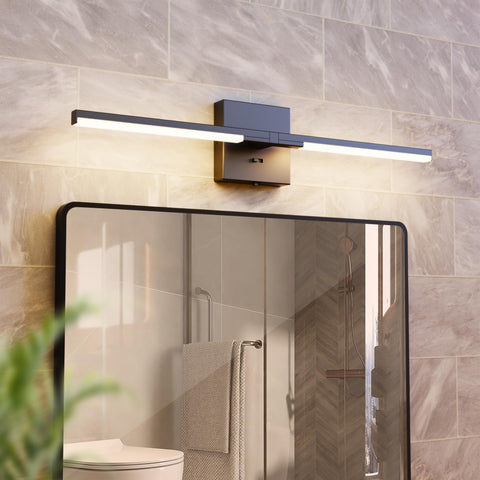 Veriligt 24-inch vanity lights with built-in dimmer for adjustable brightness.