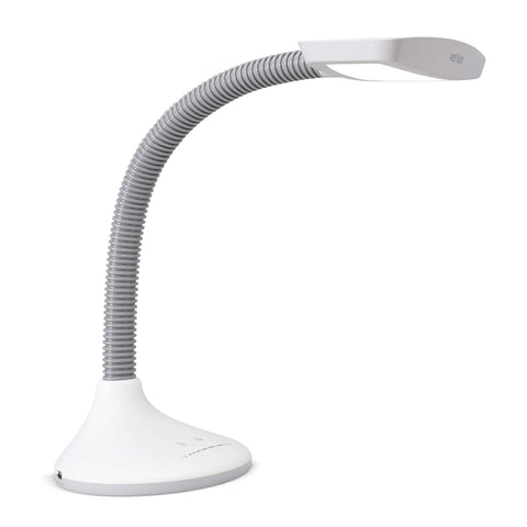 Verilux SmartLight full-spectrum desk lamp base provides clear reading and detailed work