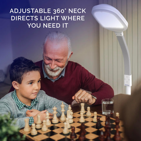 Gooseneck flexibility on Verilux SmartLight for precise light direction