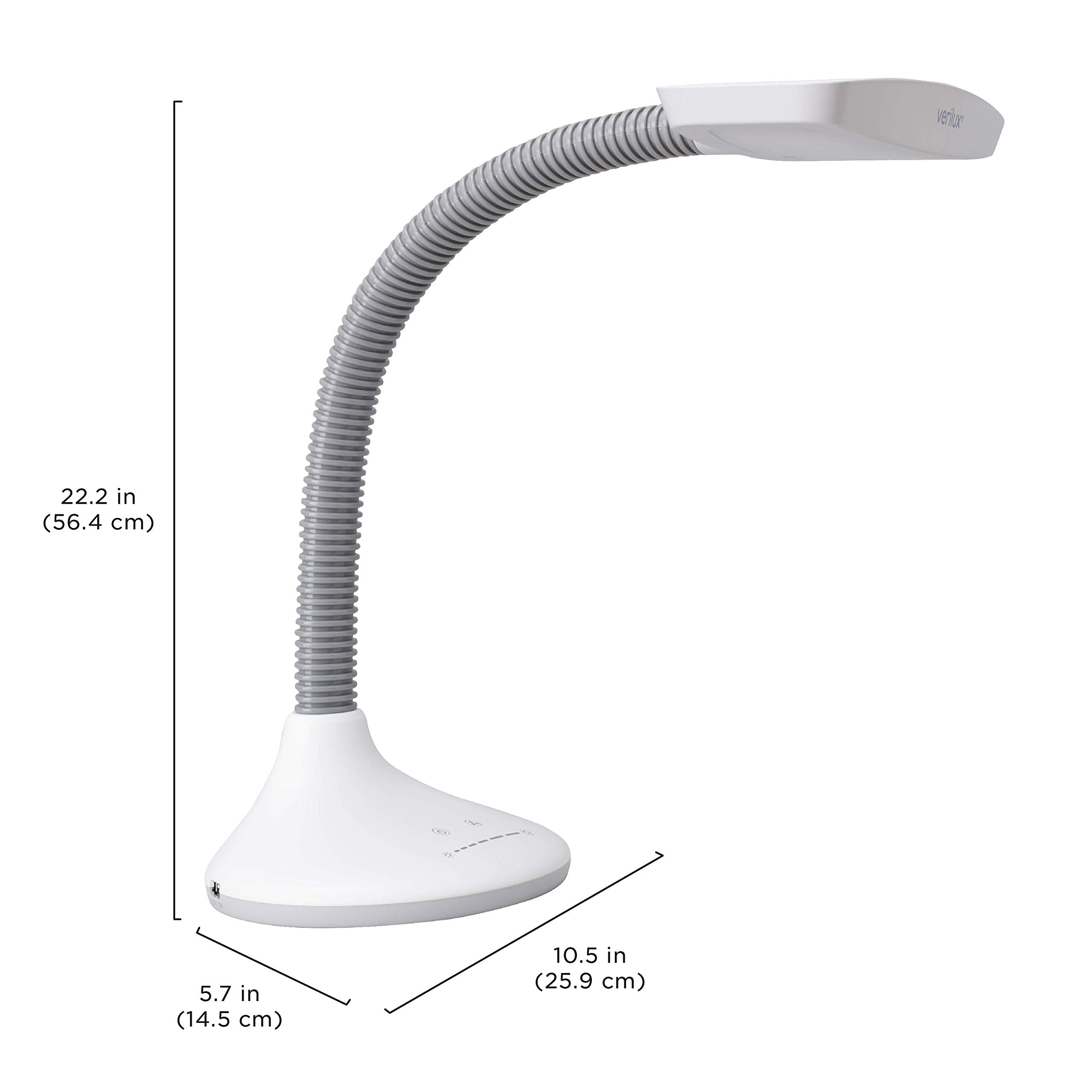 Verilux SmartLight in-use reading setup shows ergonomic lighting for books