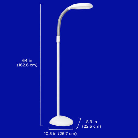 Sleek, modern Verilux SmartLight floor lamp in a contemporary setting