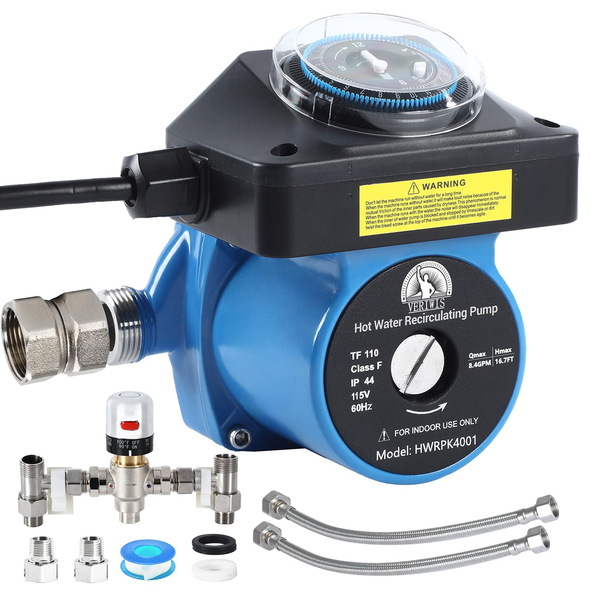 VERIWIS Instant Hot Water Pump Kit delivers fast hot water and reduced waste.