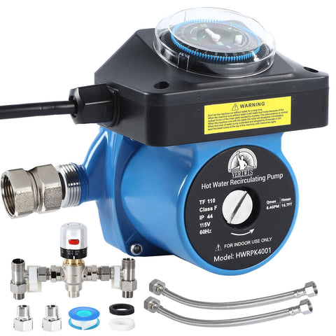 VERIWIS Instant Hot Water Pump Kit delivers fast hot water and reduced waste.