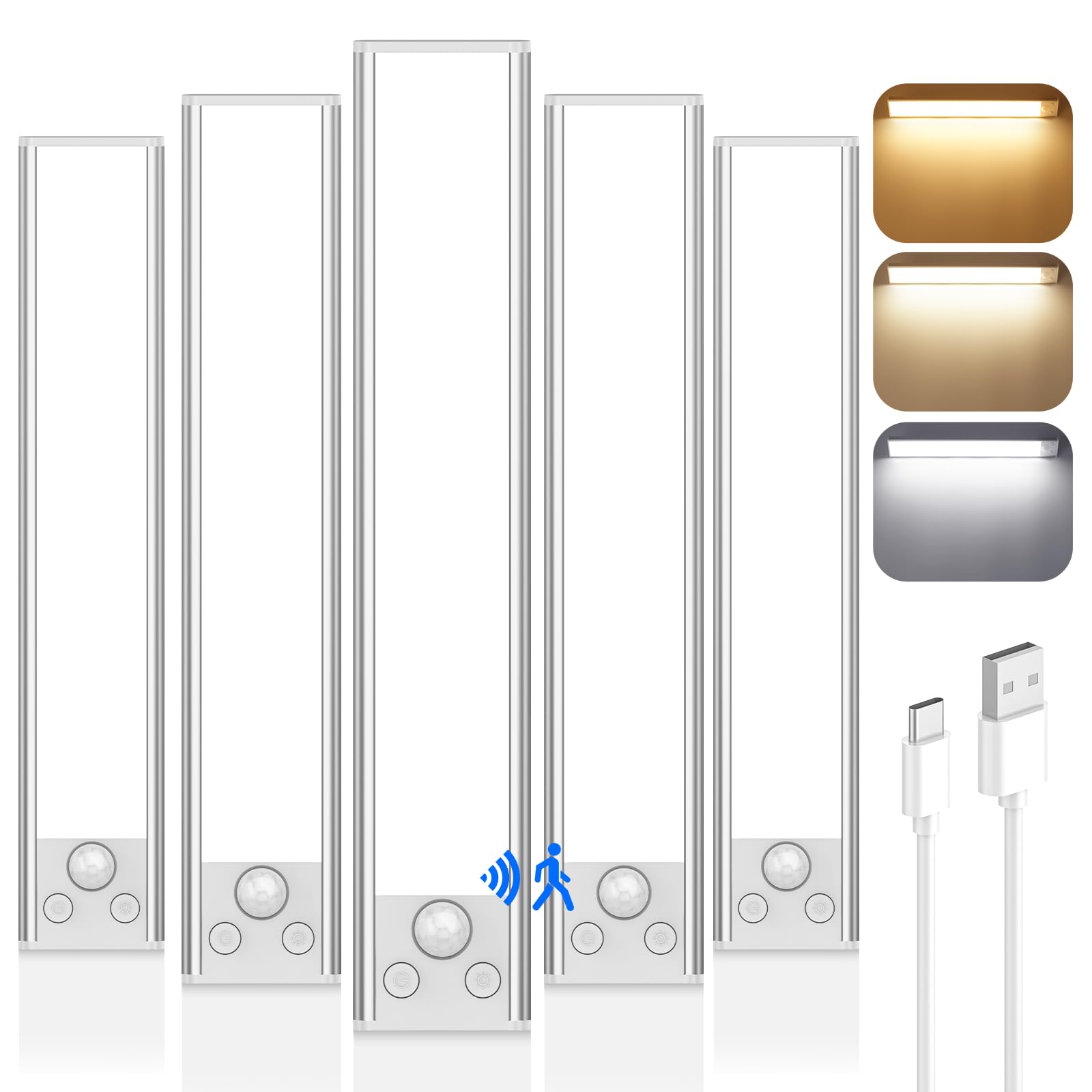 VerRon 12in wireless under-cabinet light mounted under cabinet for kitchen task lighting.