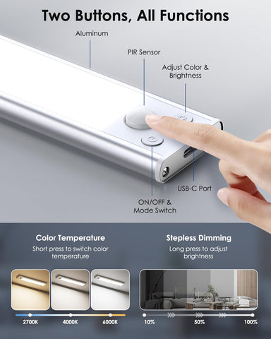 VerRon 3 color temperatures with stepless dimming for any mood
