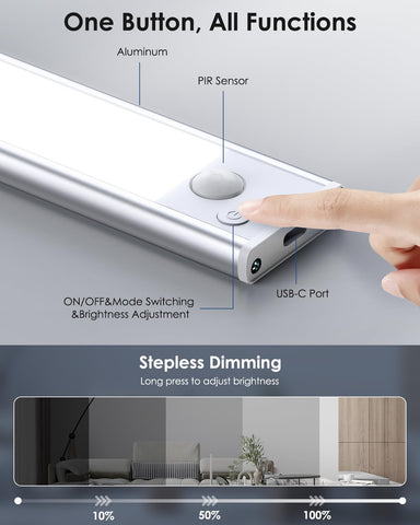 VerRon 43 LED beads provide bright, energy-efficient cabinet illumination