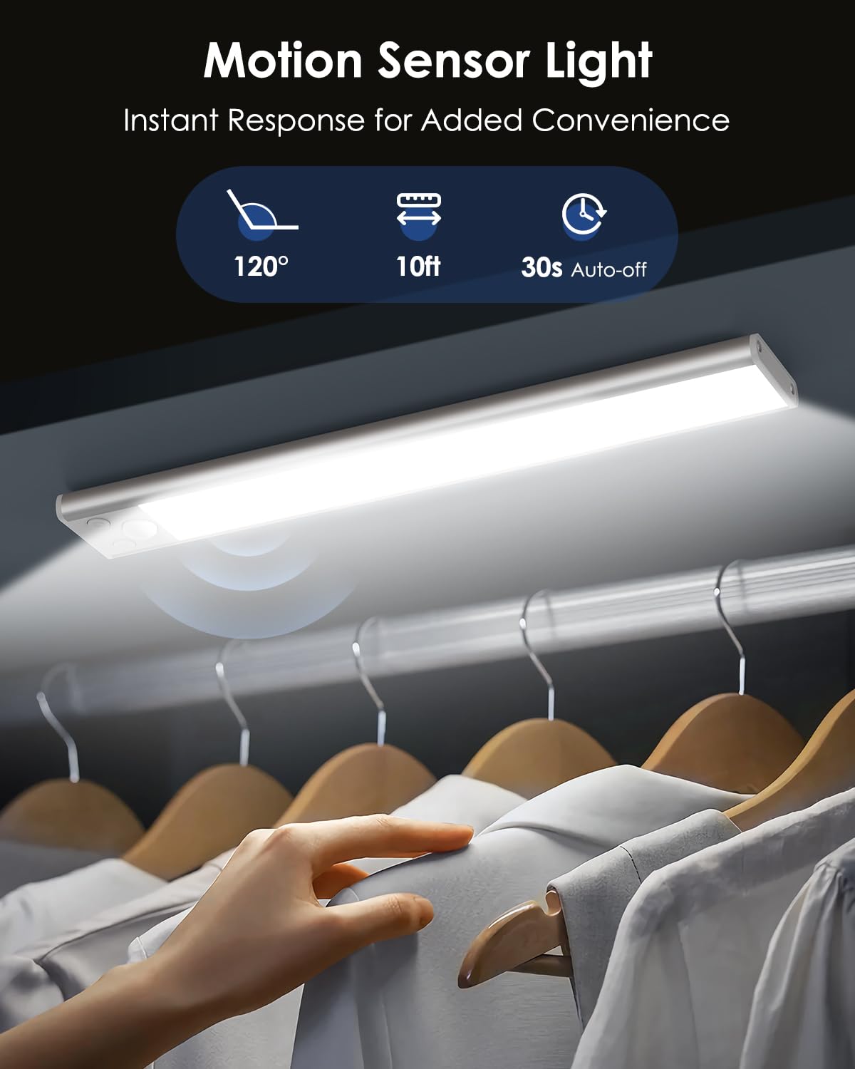VerRon 68-LED under-cabinet light delivering bright task lighting