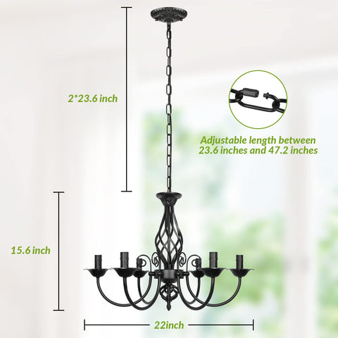 VerRon adjustable-height chains let you set the drop to suit ceiling heights