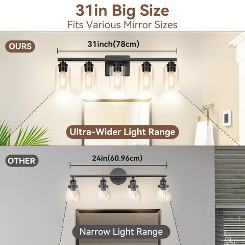 VerRon dimmable-ready sockets support mood lighting with compatible bulbs.