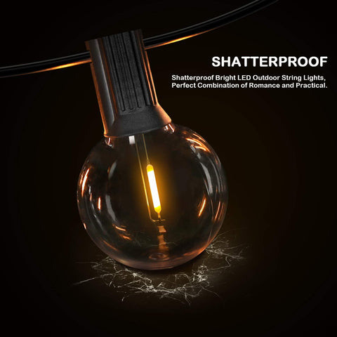 VerRon G40 LED bulbs close-up highlight durable plastic and shatterproof design.