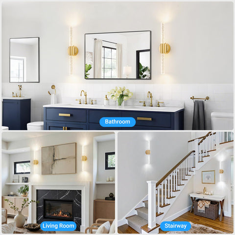 VerRon premium gold finish wall sconces to elevate any space