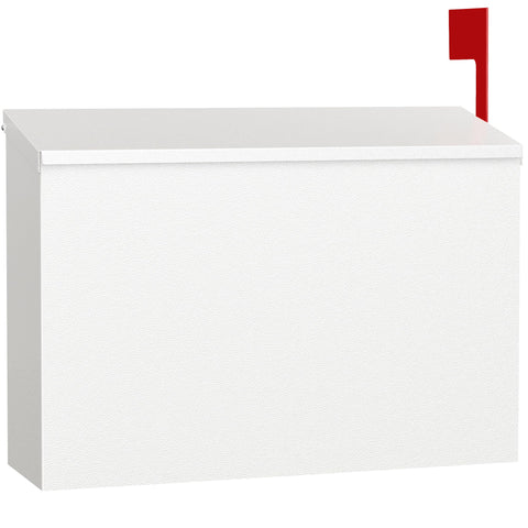 VERSASKY wall-mount mailbox exterior view highlights large capacity for mail and small parcels.