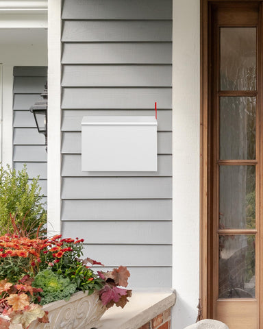 VERSASKY lid stays open at 90 degrees for hands-free mail pickup.