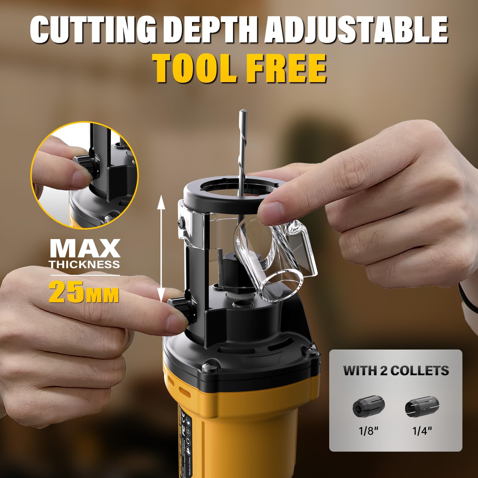 VERVEWAVE depth-adjustment up to 25 mm for precise openings