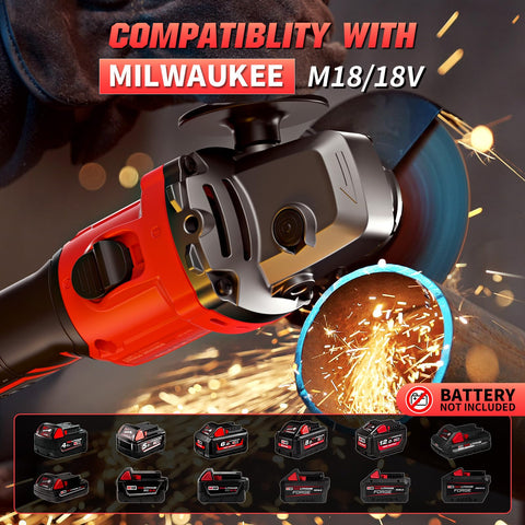 VerveWave angle grinder with six speed settings for precise cutting and finishing