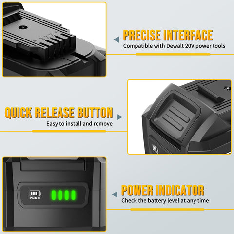 VERVEWAVE battery LED indicator highlighting remaining charge at a glance.