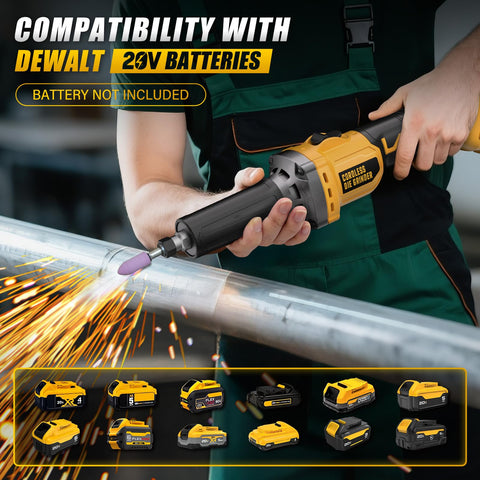 VERVEWAVE braking die grinder reaches 26000 RPM for fast material removal.