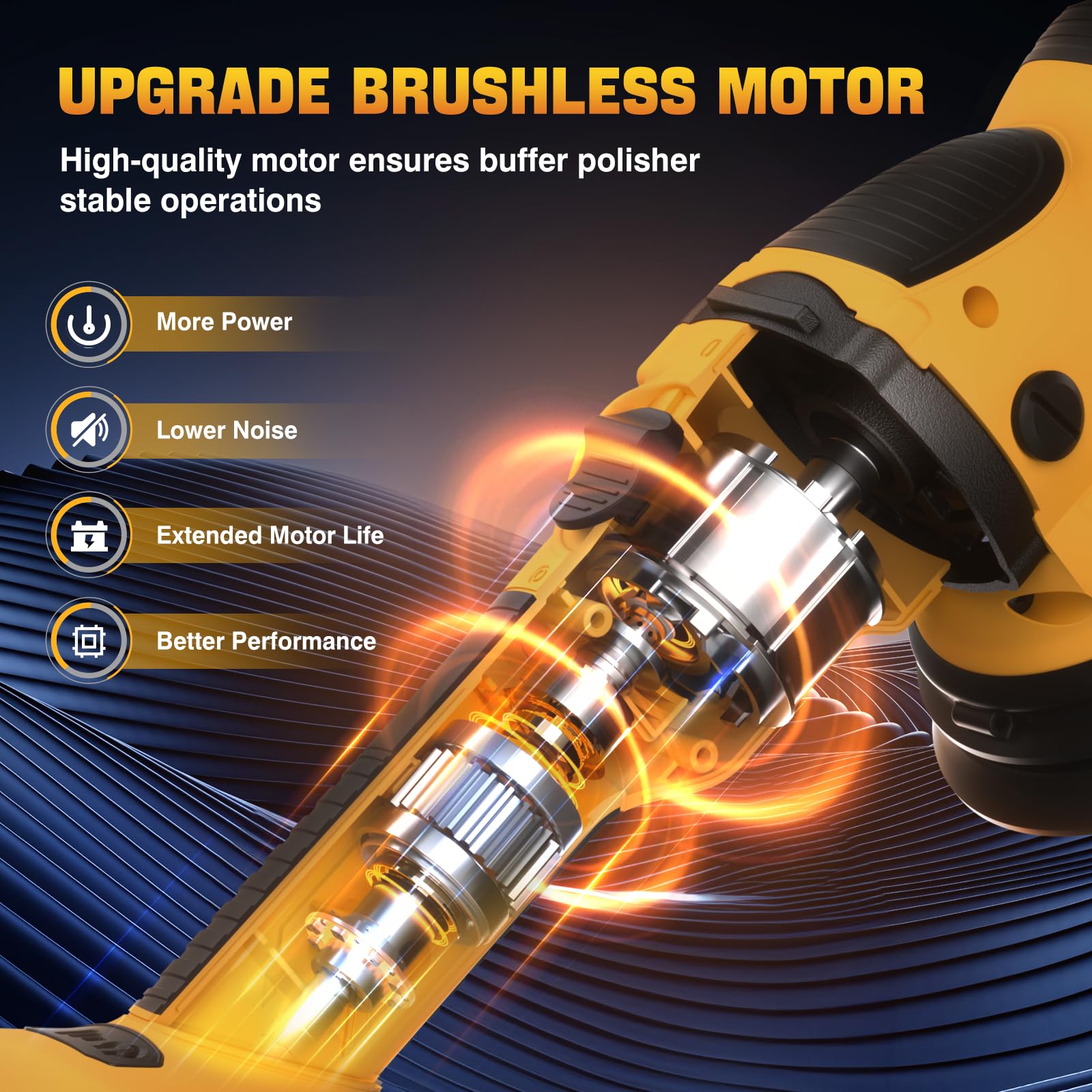 VERVEWAVE brushless motor delivers power with quieter operation