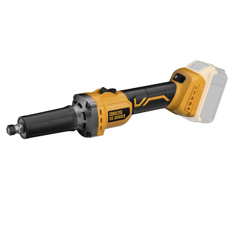 VERVEWAVE cordless die grinder pairs with DeWalt batteries for flexible use.