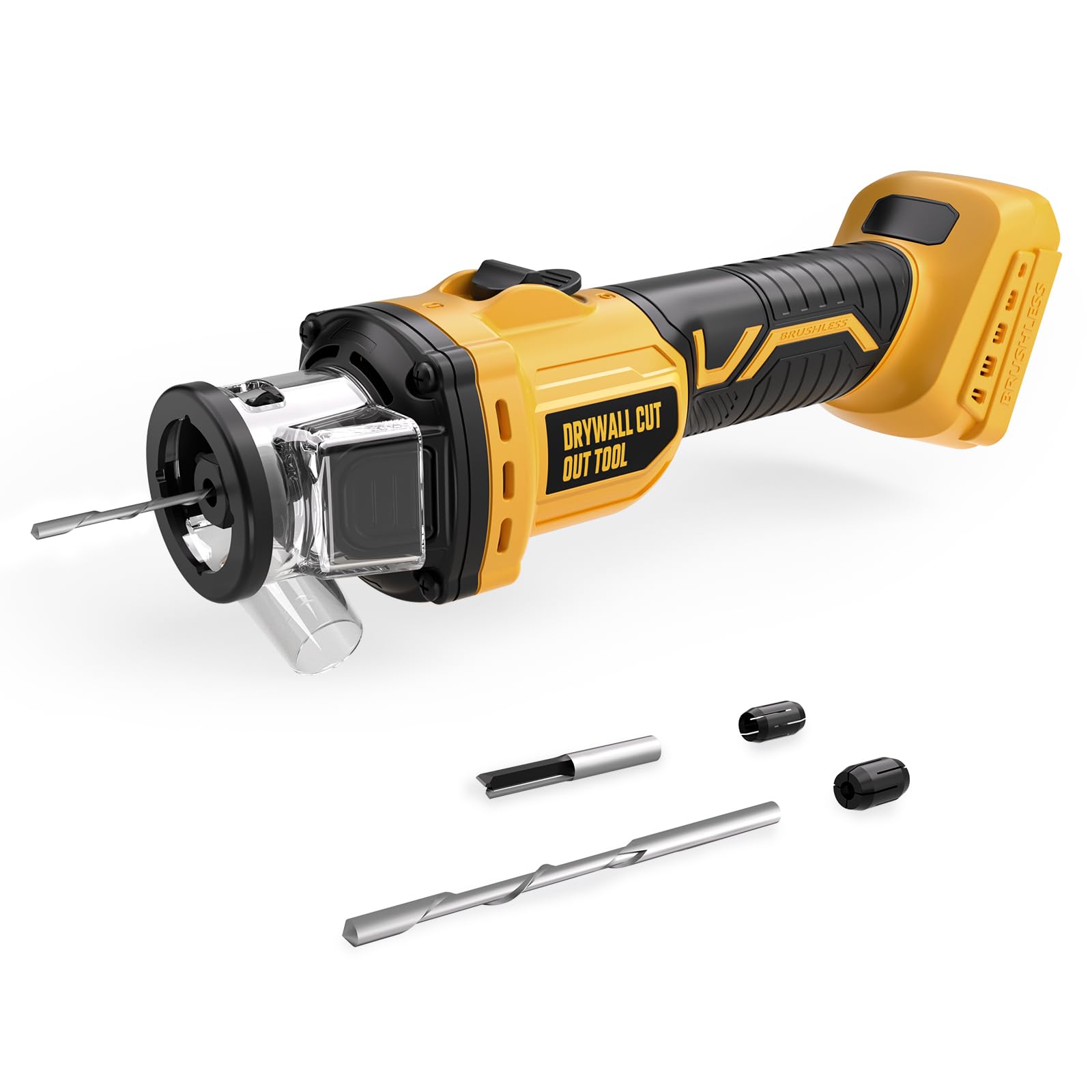 VERVEWAVE cordless drywall tool with dust collection for cleaner cuts