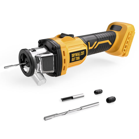 VERVEWAVE cordless drywall tool with dust collection for cleaner cuts