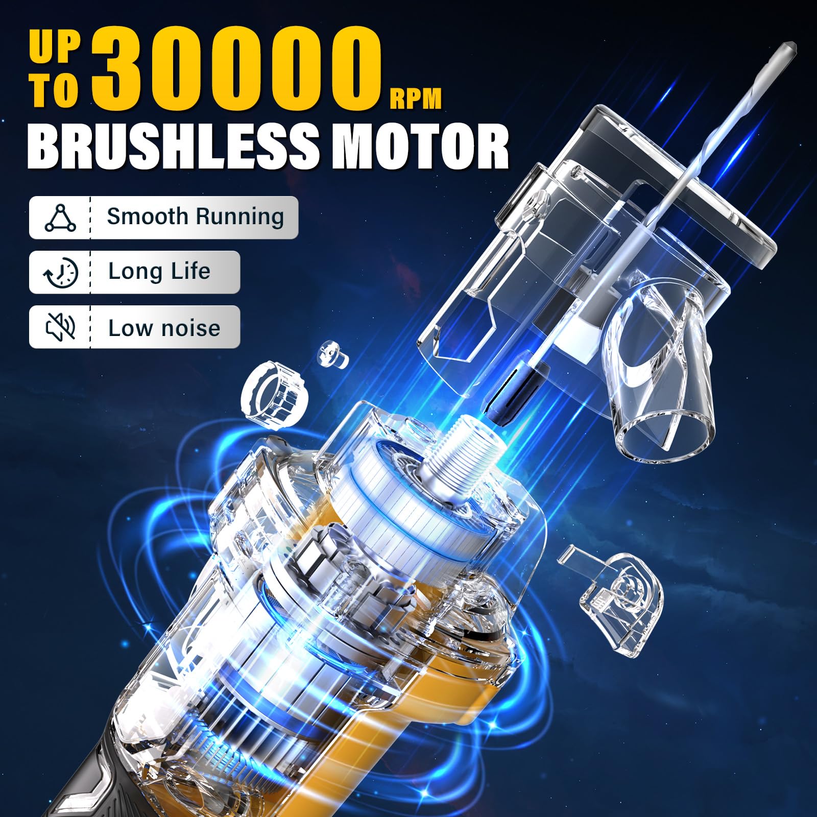 VERVEWAVE tool shown with Dewalt 20V battery compatibility for versatile power