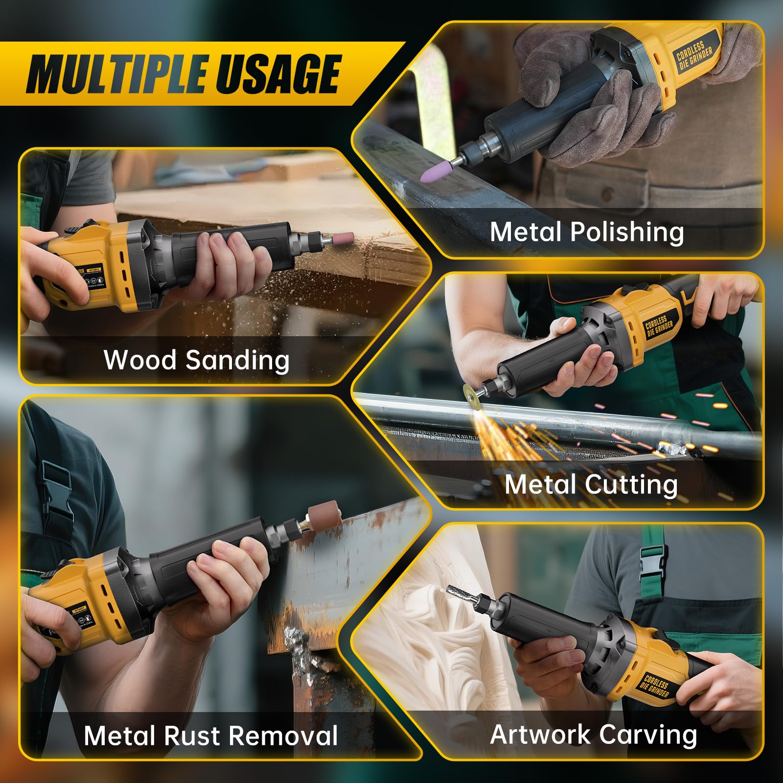 VERVEWAVE versatile tool for metal, wood, rust removal and carving.