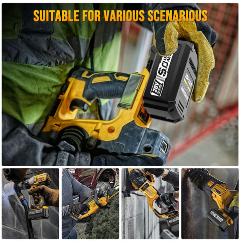 VERVEWAVE 5Ah Li‑Ion battery suited for on-site use and steady power delivery.