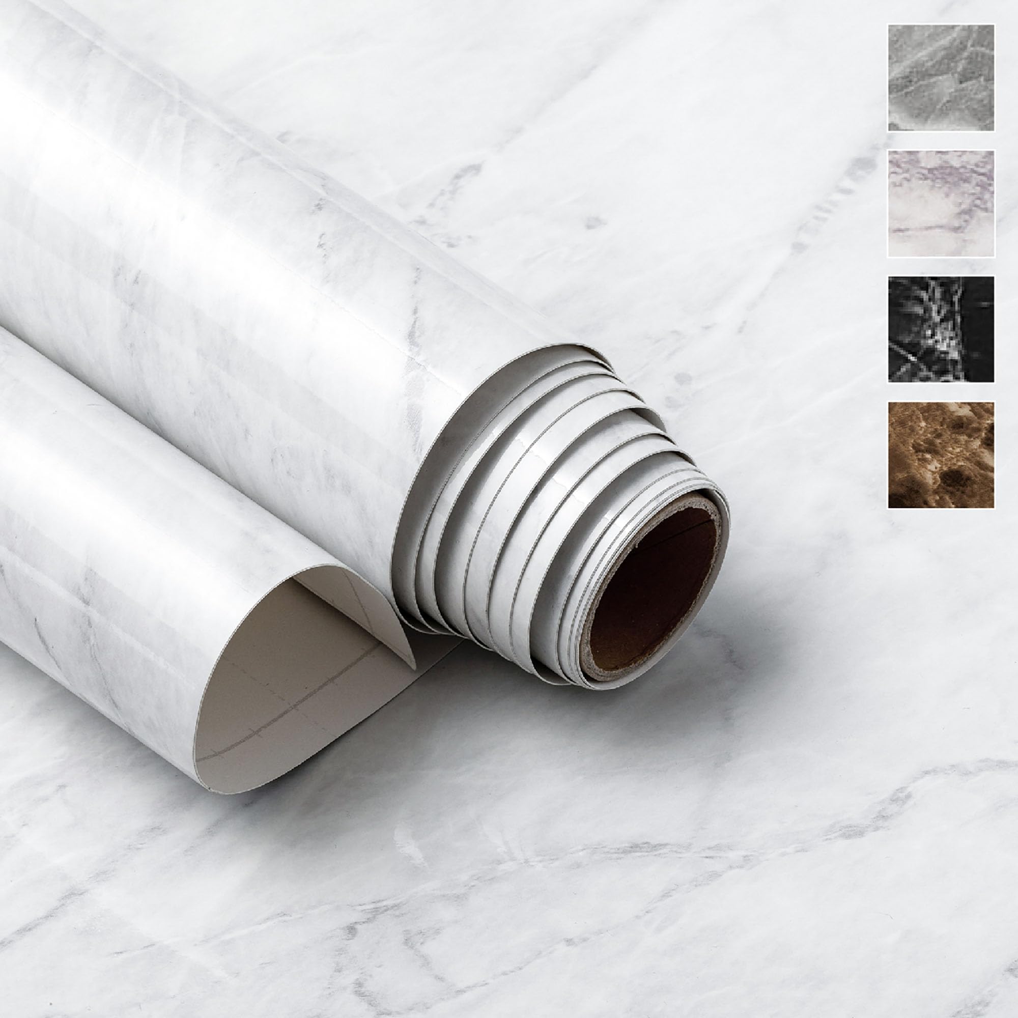 Very Berry Sticker marble contact paper on countertops adds a premium, durable finish.