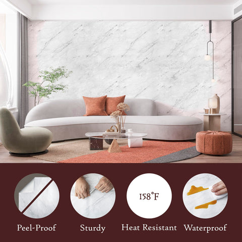 Very Berry Sticker marble contact paper grid lines aid precise cutting.