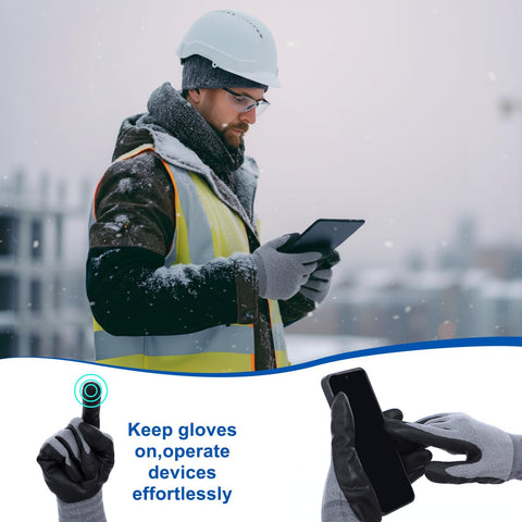 Vesici gloves designed for dexterity in cold environments for tool use.